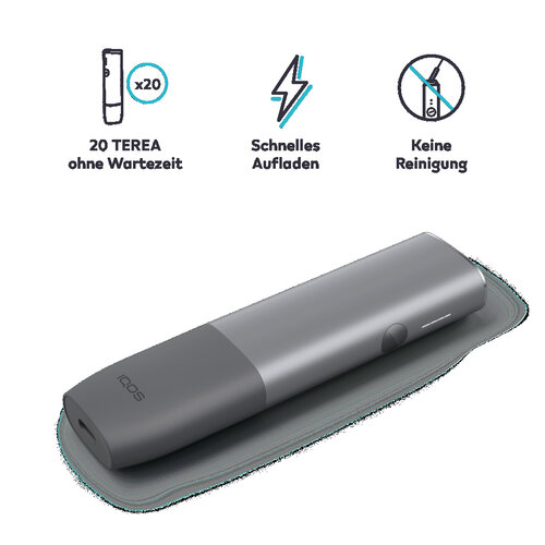 Iqos Iqos - Iluma One - Kit Pebble - Gray- inkl. USB-Ladekabel & USB-Netzteil