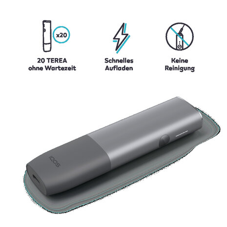 Iqos Iqos - Iluma One - Kit Pebble - Gray- inkl. USB-Ladekabel & USB-Netzteil Iqos Iqos - Iluma One - Kit Pebble - Gray- inkl. USB-Ladekabel & USB-Netzteil