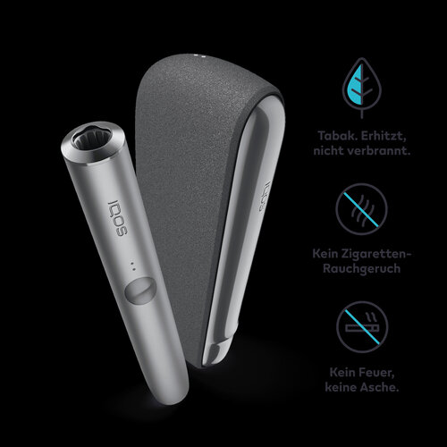 Iqos Iqos - Iluma - Kit Pebble - Gray - inkl. Pocket Charger, USB-Ladekabel & USB-Netzteil
