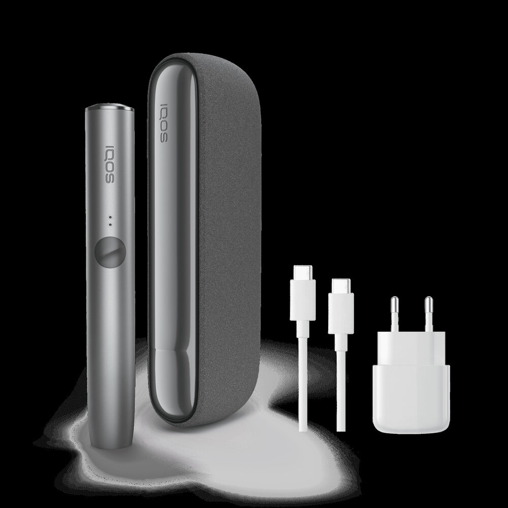 Iqos Iqos - Iluma - Kit Pebble - Gray - inkl. Pocket Charger, USB-Ladekabel & USB-Netzteil Iqos Iqos - Iluma - Kit Pebble - Gray - inkl. Pocket Charger, USB-Ladekabel & USB-Netzteil