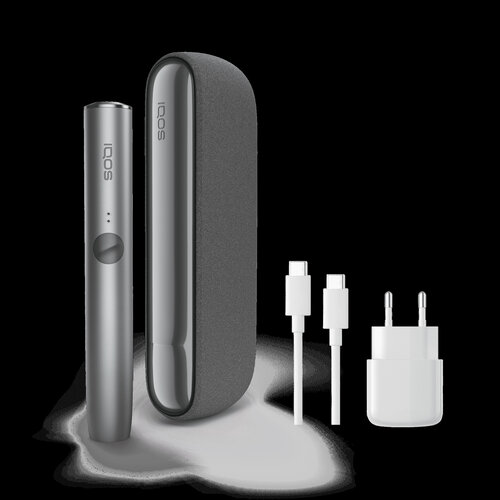 Iqos Iqos - Iluma - Kit Pebble - Gray - inkl. Pocket Charger, USB-Ladekabel & USB-Netzteil