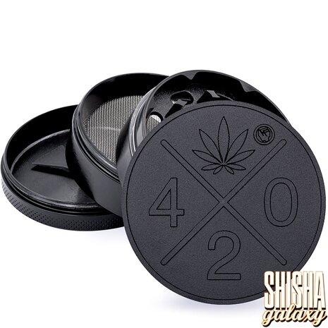 Fire Flow Fire Flow - Metall Grinder - 420 - Ø 60 mm - 4 Teilig - Black