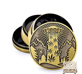 Fire Flow Metall Grinder - 420 Ufo - Ø 60 mm - 4 Teilig - Gold Fire Flow Metall Grinder - 420 Ufo - Ø 60 mm - 4 Teilig - Gold