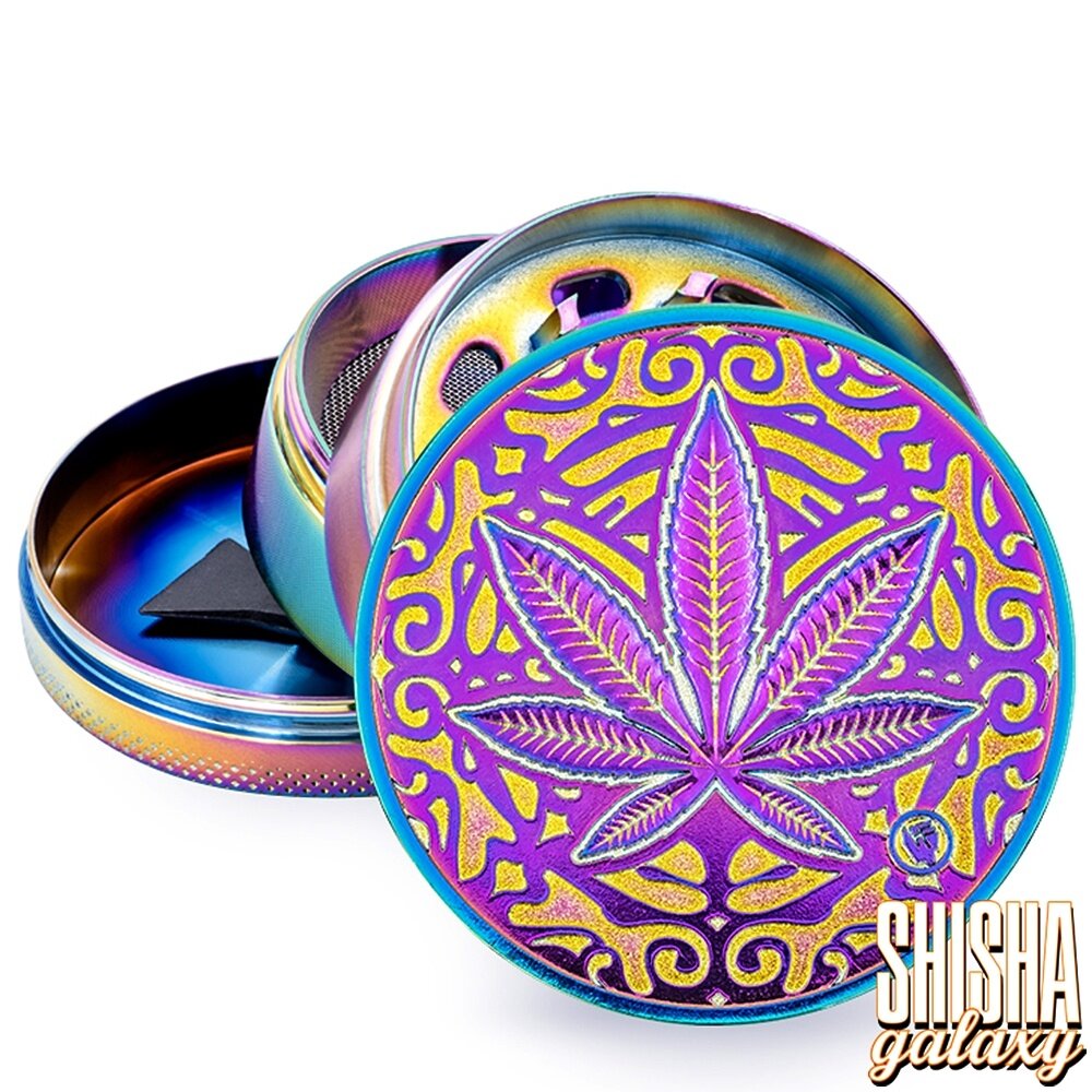 Fire Flow Fire Flow - Metall Grinder - Icy Trance Leaf - Ø 60 mm - 4 Teilig - Rainbow Fire Flow Fire Flow - Metall Grinder - Icy Trance Leaf - Ø 60 mm - 4 Teilig - Rainbow