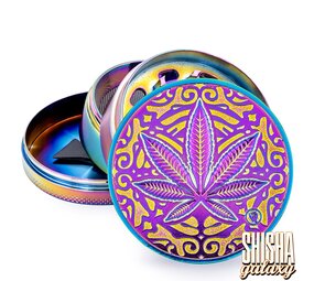 Fire Flow Metall Grinder - Icy Trance Leaf - Ø 60 mm - 4 Teilig - Rainbow Fire Flow Metall Grinder - Icy Trance Leaf - Ø 60 mm - 4 Teilig - Rainbow