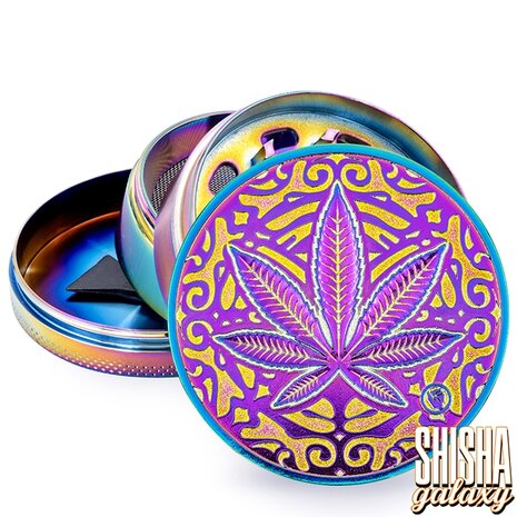 Fire Flow Fire Flow - Metall Grinder - Icy Trance Leaf - Ø 60 mm - 4 Teilig - Rainbow Fire Flow Fire Flow - Metall Grinder - Icy Trance Leaf - Ø 60 mm - 4 Teilig - Rainbow