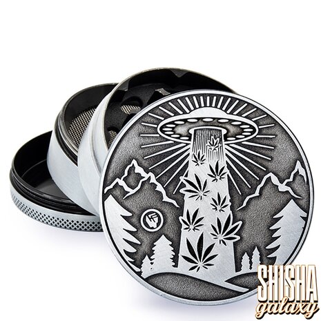 Fire Flow Fire Flow - Metall Grinder - 420 Aliens - Ø 60 mm - 4 Teilig - Silver