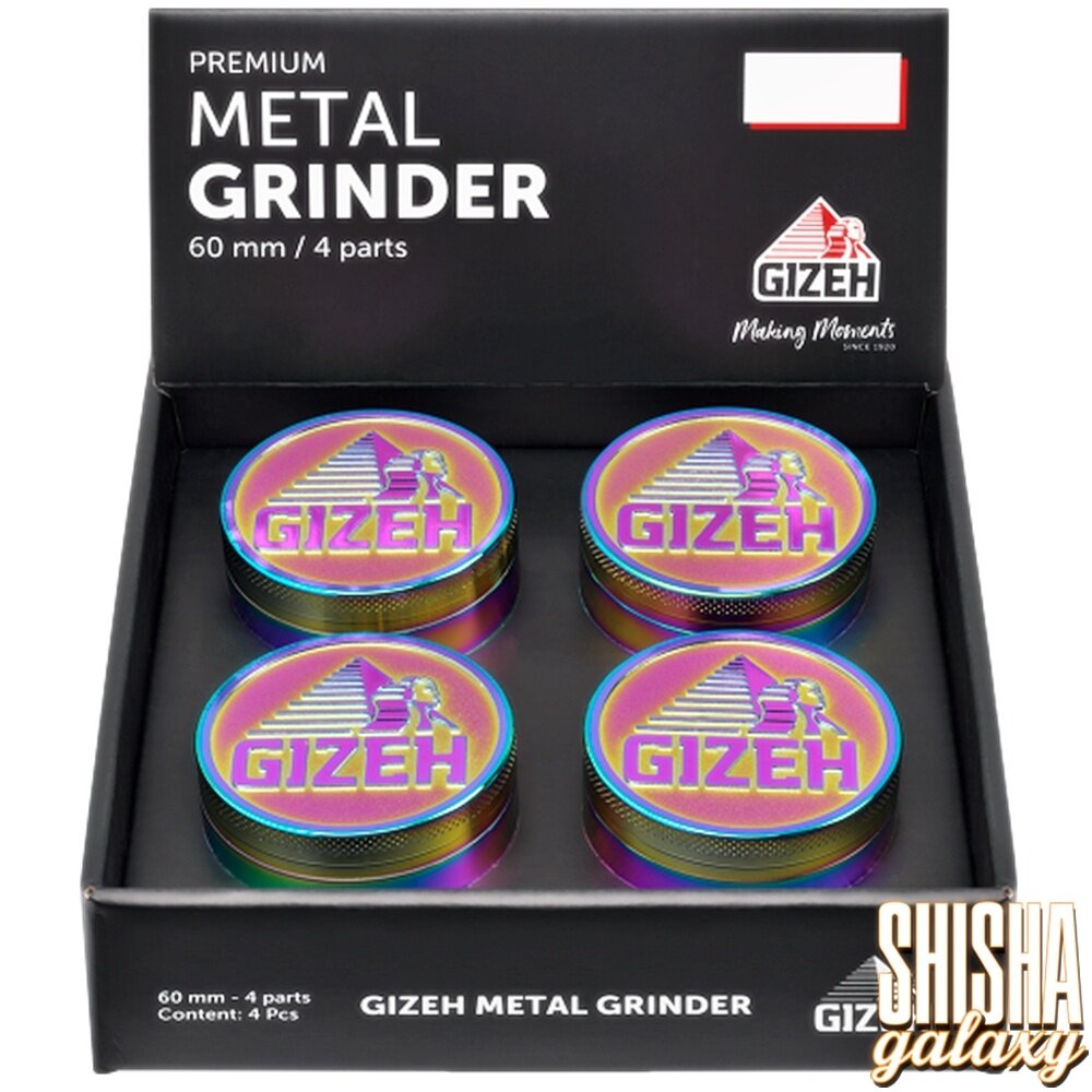 Fire Flow Fire Flow - Metall Grinder - Icy Gizeh Logo - Ø 60 mm - 4 Teilig - Rainbow Fire Flow Fire Flow - Metall Grinder - Icy Gizeh Logo - Ø 60 mm - 4 Teilig - Rainbow