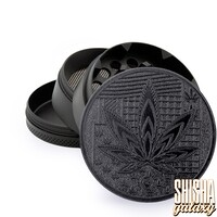 Metall Grinder - Black Leaves 36 - Ø 50 mm - 4 Teilig - Black