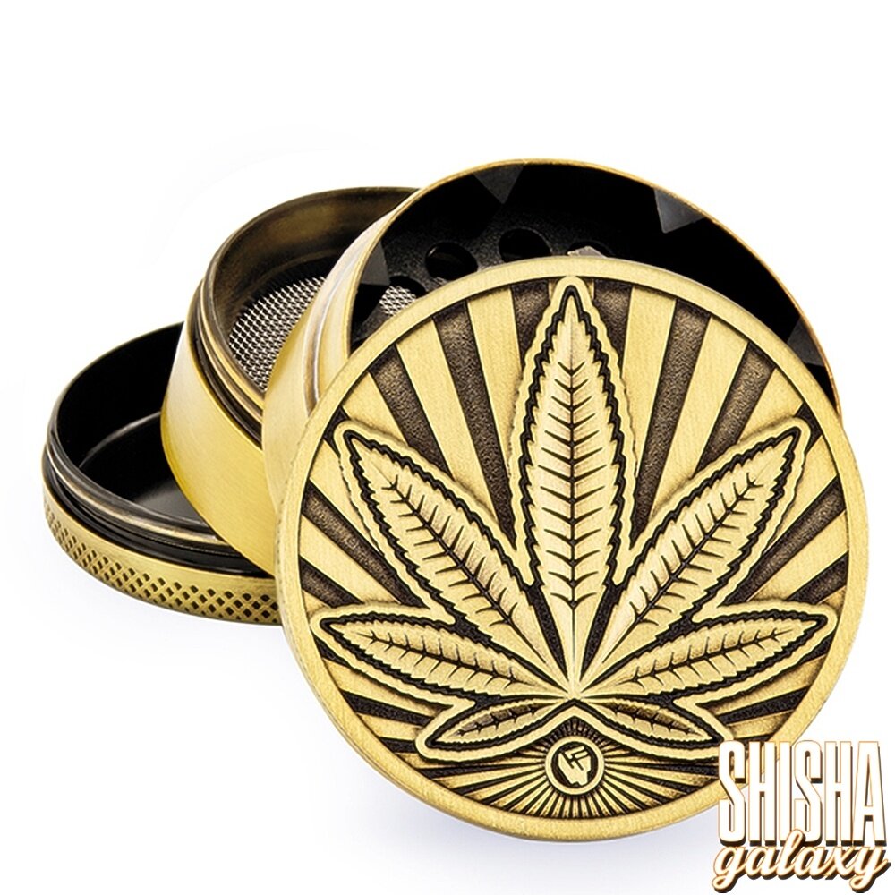 Fire Flow Fire Flow - Metall Grinder - Highlife - Ø 50 mm - 4 Teilig - Gold