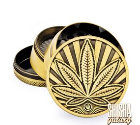 Fire Flow Metall Grinder - Highlife - Ø 50 mm - 4 Teilig - Gold Fire Flow Metall Grinder - Highlife - Ø 50 mm - 4 Teilig - Gold