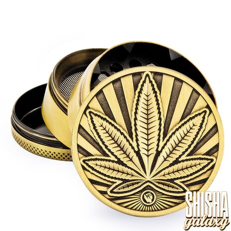 Fire Flow Fire Flow - Metall Grinder - Highlife - Ø 50 mm - 4 Teilig - Gold