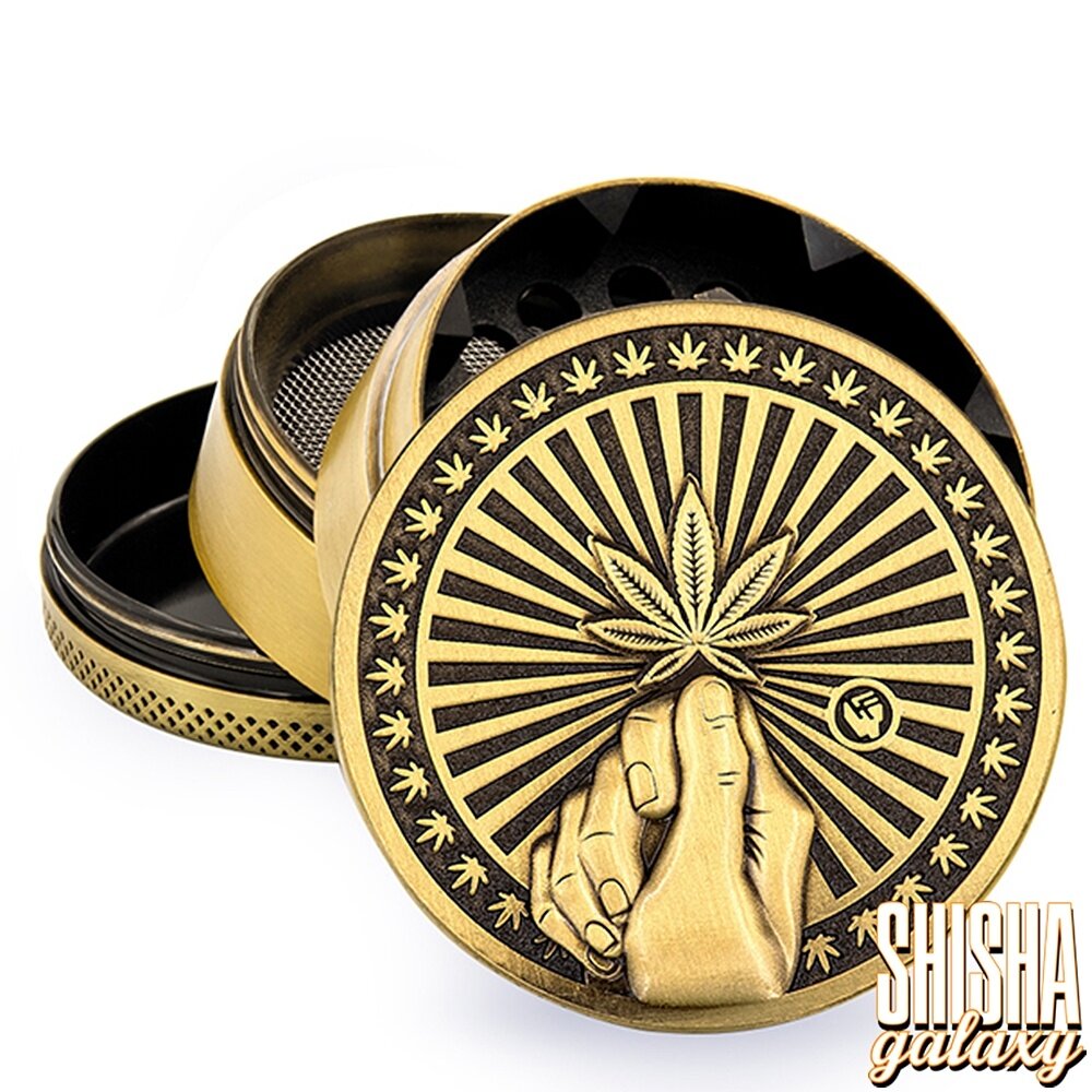 Fire Flow Fire Flow - Metall Grinder - Hope - Ø 50 mm - 4 Teilig - Gold