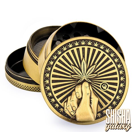 Fire Flow Fire Flow - Metall Grinder - Hope - Ø 50 mm - 4 Teilig - Gold