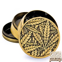 Metall Grinder - Leaves #33 - Ø 50 mm - 4 Teilig - Gold