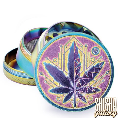 Fire Flow Fire Flow - Metall Grinder - Icy Geometrical Leaf - Ø 50 mm - 4 Teilig - Rainbow Fire Flow Fire Flow - Metall Grinder - Icy Geometrical Leaf - Ø 50 mm - 4 Teilig - Rainbow