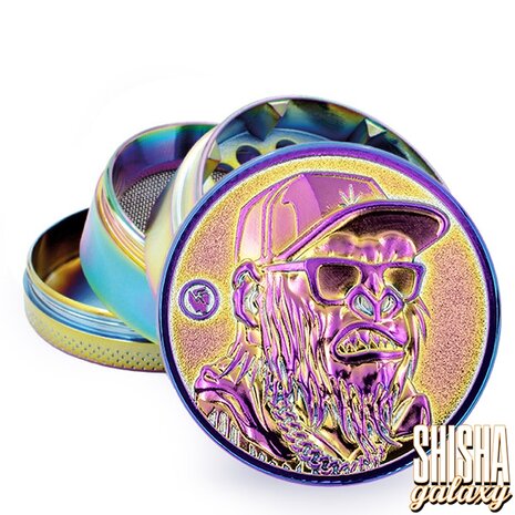 Fire Flow Fire Flow - Metall Grinder - Icy Monkey - Ø 50 mm - 4 Teilig - Rainbow Fire Flow Fire Flow - Metall Grinder - Icy Monkey - Ø 50 mm - 4 Teilig - Rainbow