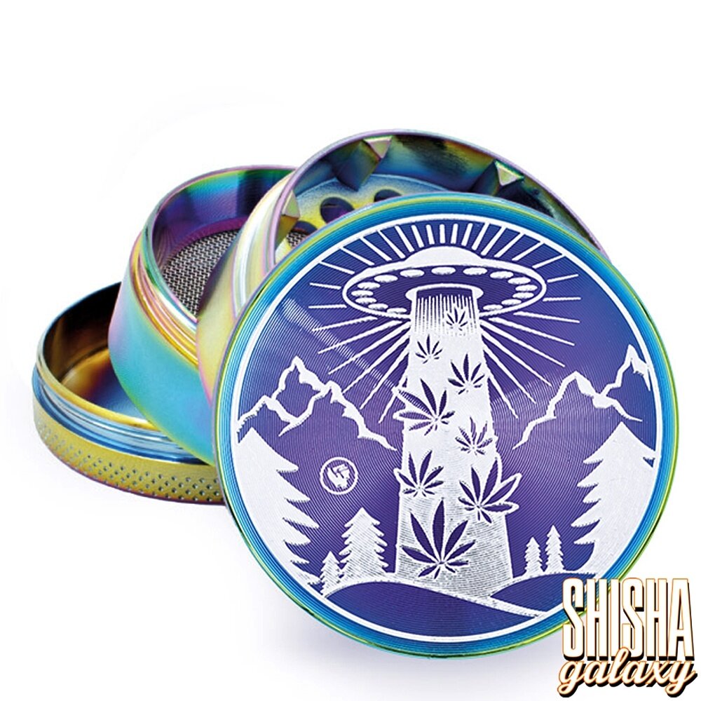 Fire Flow Fire Flow - Metall Grinder - Icy UFO - Ø 50 mm - 4 Teilig - Rainbow Fire Flow Fire Flow - Metall Grinder - Icy UFO - Ø 50 mm - 4 Teilig - Rainbow