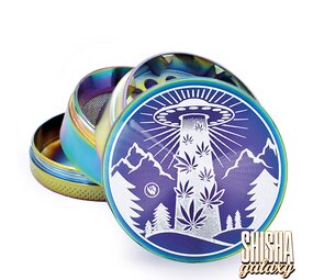 Fire Flow Metall Grinder - Icy UFO - Ø 50 mm - 4 Teilig - Rainbow Fire Flow Metall Grinder - Icy UFO - Ø 50 mm - 4 Teilig - Rainbow