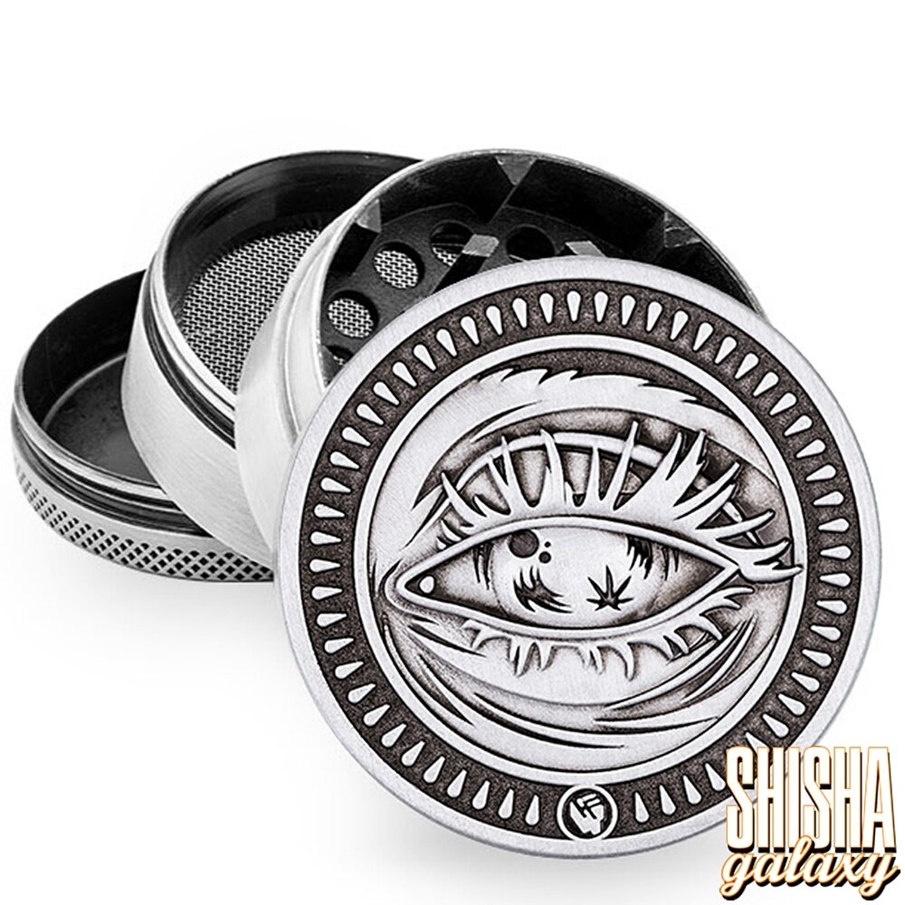 Fire Flow Fire Flow - Metall Grinder - Faded - Ø 50 mm - 4 Teilig - Silver