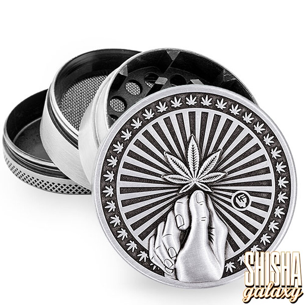 Fire Flow Fire Flow - Metall Grinder - Hope - Ø 50 mm - 4 Teilig - Silver Fire Flow Fire Flow - Metall Grinder - Hope - Ø 50 mm - 4 Teilig - Silver