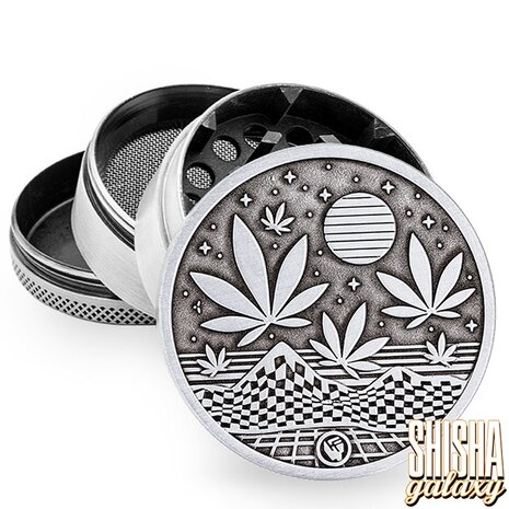 Fire Flow Fire Flow - Metall Grinder - Leaves 37 - Ø 50 mm - 4 Teilig - Silver Fire Flow Fire Flow - Metall Grinder - Leaves 37 - Ø 50 mm - 4 Teilig - Silver