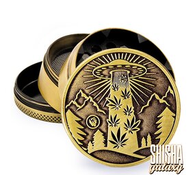 Fire Flow Metall Grinder - 420 Aliens - Ø 50 mm - 4 Teilig - Gold Fire Flow Metall Grinder - 420 Aliens - Ø 50 mm - 4 Teilig - Gold