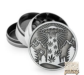 Fire Flow Metall Grinder - 420 Aliens - Ø 50 mm - 4 Teilig - Silver Fire Flow Metall Grinder - 420 Aliens - Ø 50 mm - 4 Teilig - Silver