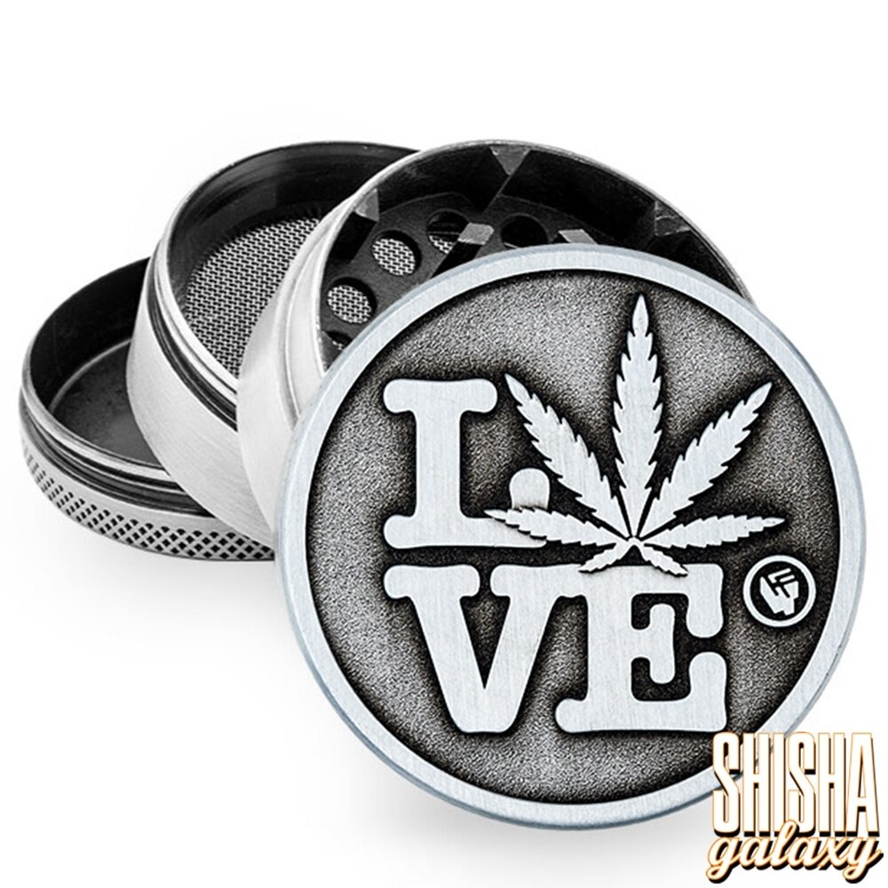 Fire Flow Fire Flow - Metall Grinder - 420 Love - Ø 50 mm - 4 Teilig - Silver Fire Flow Fire Flow - Metall Grinder - 420 Love - Ø 50 mm - 4 Teilig - Silver