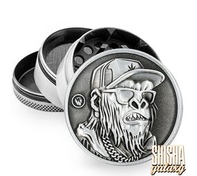 Fire Flow Metall Grinder - 420 Monkey - Ø 50 mm - 4 Teilig - Silver Fire Flow Metall Grinder - 420 Monkey - Ø 50 mm - 4 Teilig - Silver