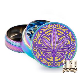 Fire Flow Metall Grinder - Icy Trance Leaf - Ø 40 mm - 3 Teilig - Rainbow Fire Flow Metall Grinder - Icy Trance Leaf - Ø 40 mm - 3 Teilig - Rainbow
