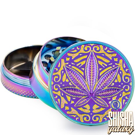 Fire Flow Fire Flow - Metall Grinder - Icy Trance Leaf - Ø 40 mm - 3 Teilig - Rainbow Fire Flow Fire Flow - Metall Grinder - Icy Trance Leaf - Ø 40 mm - 3 Teilig - Rainbow