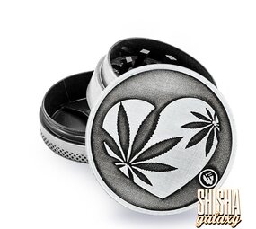 Fire Flow Metall Grinder - 420 Heart - Ø 40 mm - 3 Teilig - Silver Fire Flow Metall Grinder - 420 Heart - Ø 40 mm - 3 Teilig - Silver