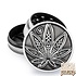 Metall Grinder - Neon Leaves 3/4 - Ø 40 mm - 3 Teilig - Silver Metall Grinder - Neon Leaves 3/4 - Ø 40 mm - 3 Teilig - Silver