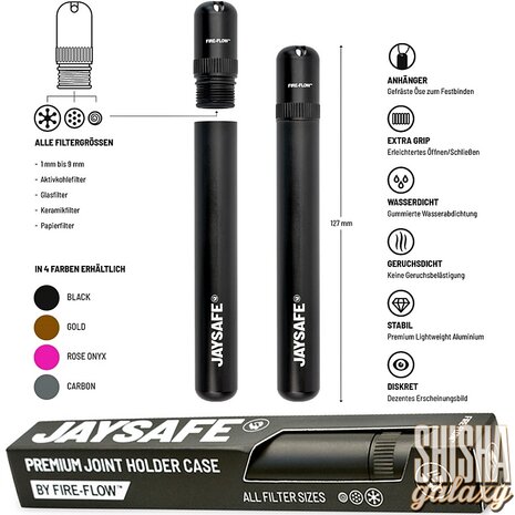 Fire Flow Fire Flow - Jaysafe - Joint Case - Aluminium - Black Fire Flow Fire Flow - Jaysafe - Joint Case - Aluminium - Black