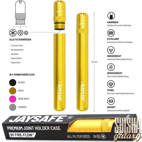Fire Flow Fire Flow - Jaysafe - Joint Case - Aluminium - Gold Fire Flow Fire Flow - Jaysafe - Joint Case - Aluminium - Gold