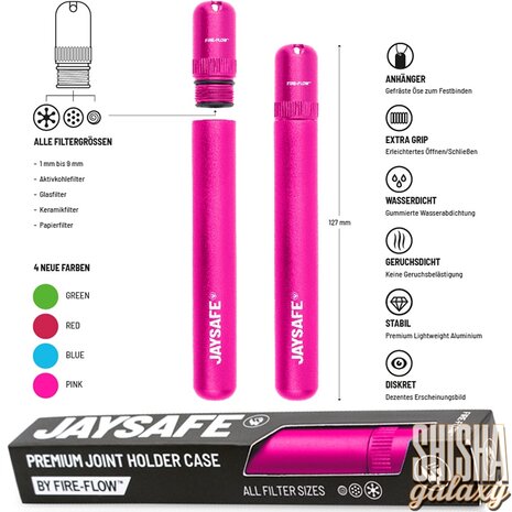 Fire Flow Fire Flow - Jaysafe - Joint Case - Aluminium - Pink Fire Flow Fire Flow - Jaysafe - Joint Case - Aluminium - Pink