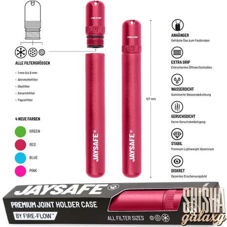 Fire Flow Fire Flow - Jaysafe - Joint Case - Aluminium - Red Fire Flow Fire Flow - Jaysafe - Joint Case - Aluminium - Red