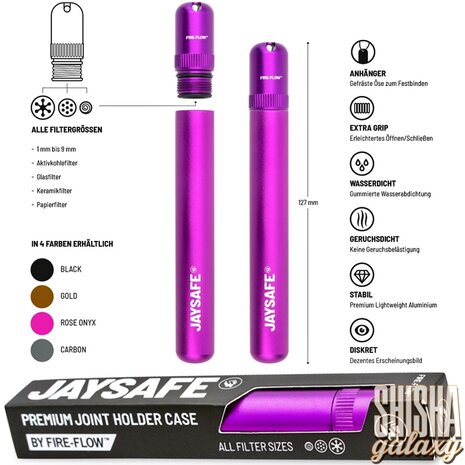 Fire Flow Fire Flow - Jaysafe - Jaysafe - Joint Case - Aluminium - Rose Onyx Fire Flow Fire Flow - Jaysafe - Jaysafe - Joint Case - Aluminium - Rose Onyx