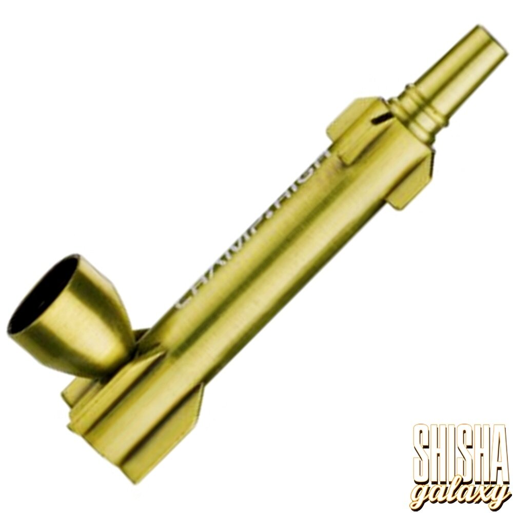 High Champ Champ High - Spaceship Metal - 9 cm - Metall Handpfeife inkl. Sieb - Gold High Champ Champ High - Spaceship Metal - 9 cm - Metall Handpfeife inkl. Sieb - Gold