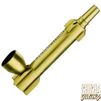 Spaceship Metal - 9 cm - Metall Handpfeife inkl. Sieb - Gold