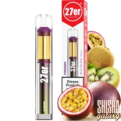 Venookah 27er 27er Vape by Vennokah - Passion - Einweg E-Shisha - 800 Züge / Nikotin 20 mg