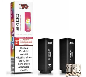 IVG IVG 2400 - Berry Lemonade Ice - Liquid Pod - Nikotin 20 mg - 2er Pack IVG IVG 2400 - Berry Lemonade Ice - Liquid Pod - Nikotin 20 mg - 2er Pack