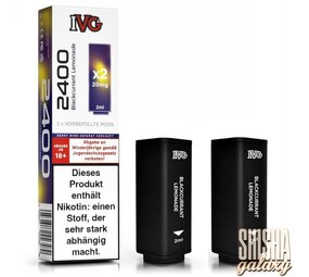 IVG IVG 2400 - Blackcurrant Lemonade - Liquid Pod - Nikotin 20 mg - 2er Pack IVG IVG 2400 - Blackcurrant Lemonade - Liquid Pod - Nikotin 20 mg - 2er Pack