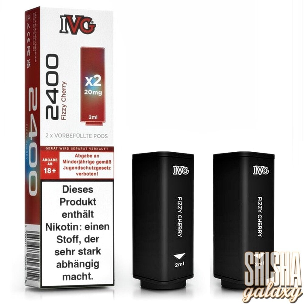 IVG 2400 - Fizzy Cherry - Liquid Pod - Nikotin 20 mg - 2er Pack