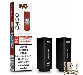 IVG IVG 2400 - Fizzy Cherry - Liquid Pod - Nikotin 20 mg - 2er Pack IVG IVG 2400 - Fizzy Cherry - Liquid Pod - Nikotin 20 mg - 2er Pack