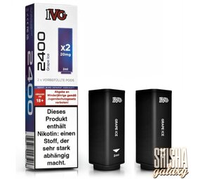 IVG IVG 2400 - Grape Ice - Liquid Pod - Nikotin 20 mg - 2er Pack IVG IVG 2400 - Grape Ice - Liquid Pod - Nikotin 20 mg - 2er Pack