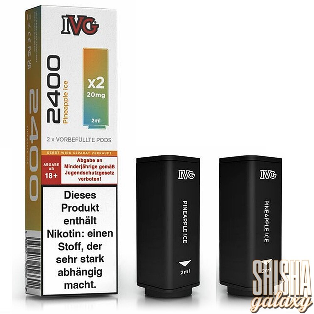IVG IVG 2400 - Pineapple Ice - Liquid Pod - 2 ml - Nikotin 20 mg - 2er Pack (4 ml) IVG IVG 2400 - Pineapple Ice - Liquid Pod - 2 ml - Nikotin 20 mg - 2er Pack (4 ml)