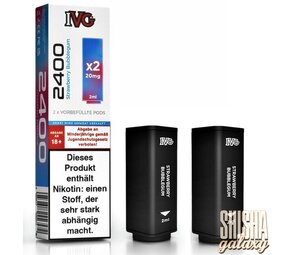 IVG IVG 2400 - Strawberry Bubbelgum - Liquid Pod - Nikotin 20 mg - 2er Pack IVG IVG 2400 - Strawberry Bubbelgum - Liquid Pod - Nikotin 20 mg - 2er Pack