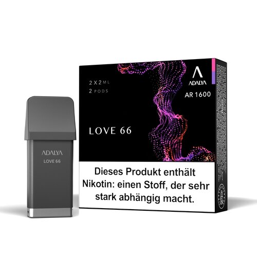 Adalya Adalya AR 1600 - Love 66 - Liquid Pod - 2 ml - Nikotin 12 mg - 2er Pack (4 ml)